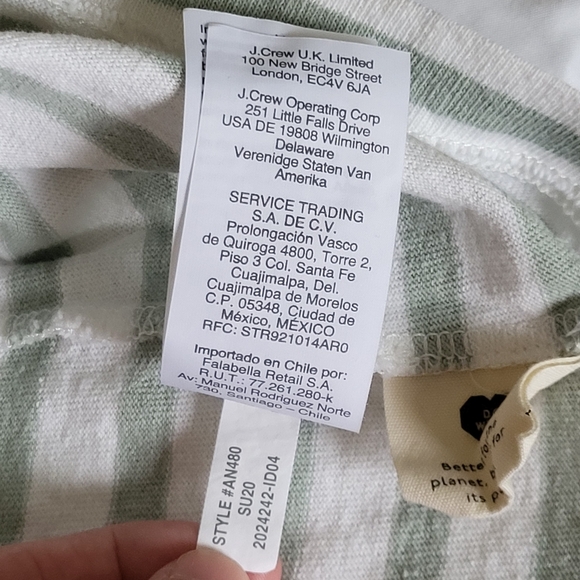 Madewell Summer Tank Top Boxy Crop Top Stripe Size XS - Picture 13 of 13